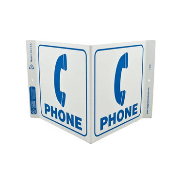 ZING Eco Public Facility V Sign, 7X12- Model 2534